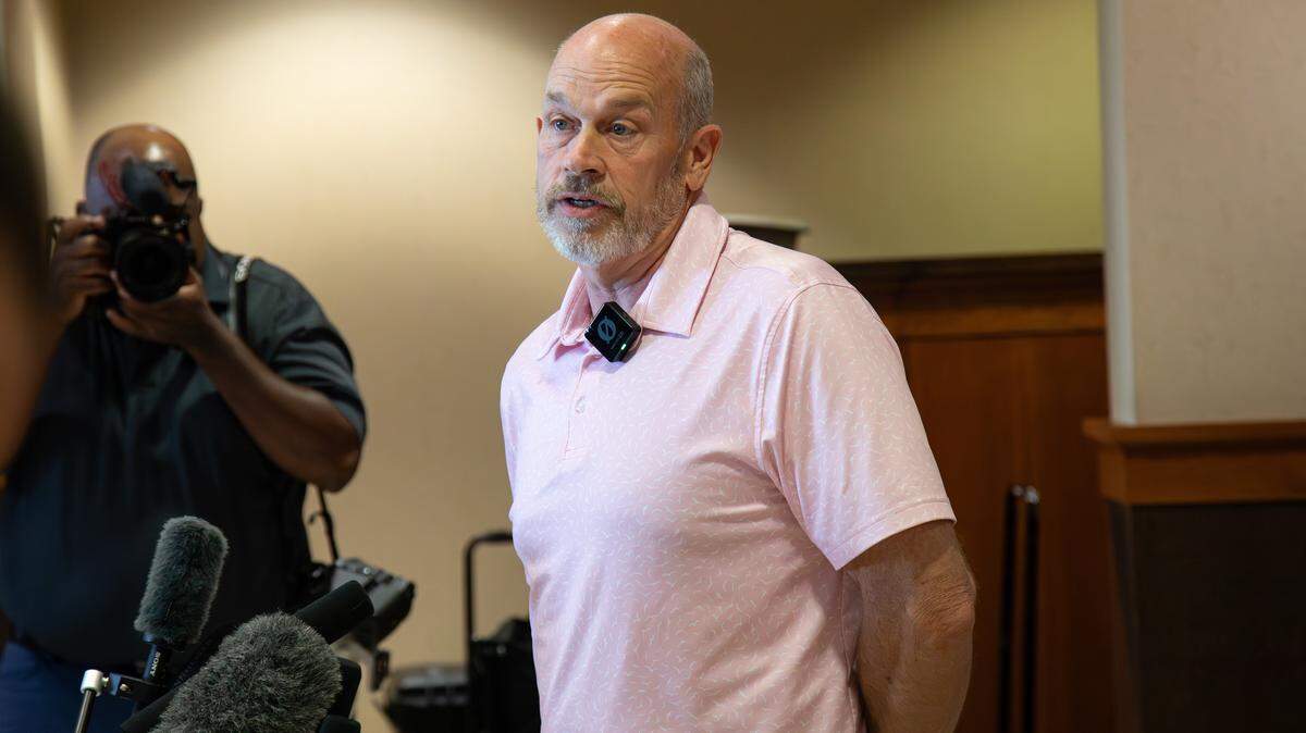 Mike Ballard, brother of Tommy Ballard, says "justice was served" after Brooks Houck was sentenced to life in prison for the murder of his brother and Crystal Rogers on Wednesday, September 17, 2025, in Bardstown, Ky.