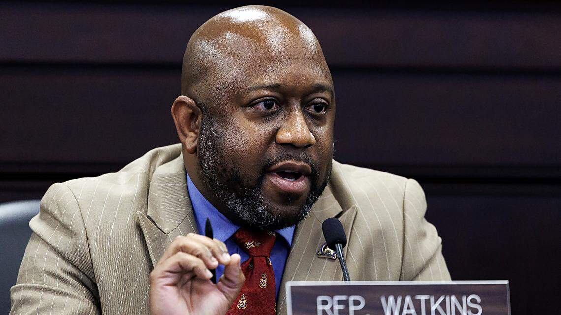 FRANKFORT, Aug. 20 – Rep. Joshua Watkins, D-Louisville, asks Kentucky Auditor Alison Ball, a question about procedural audits in state government, during the Budget Review Subcommittee on General Government, Finance, Personnel, and Public Retirement.