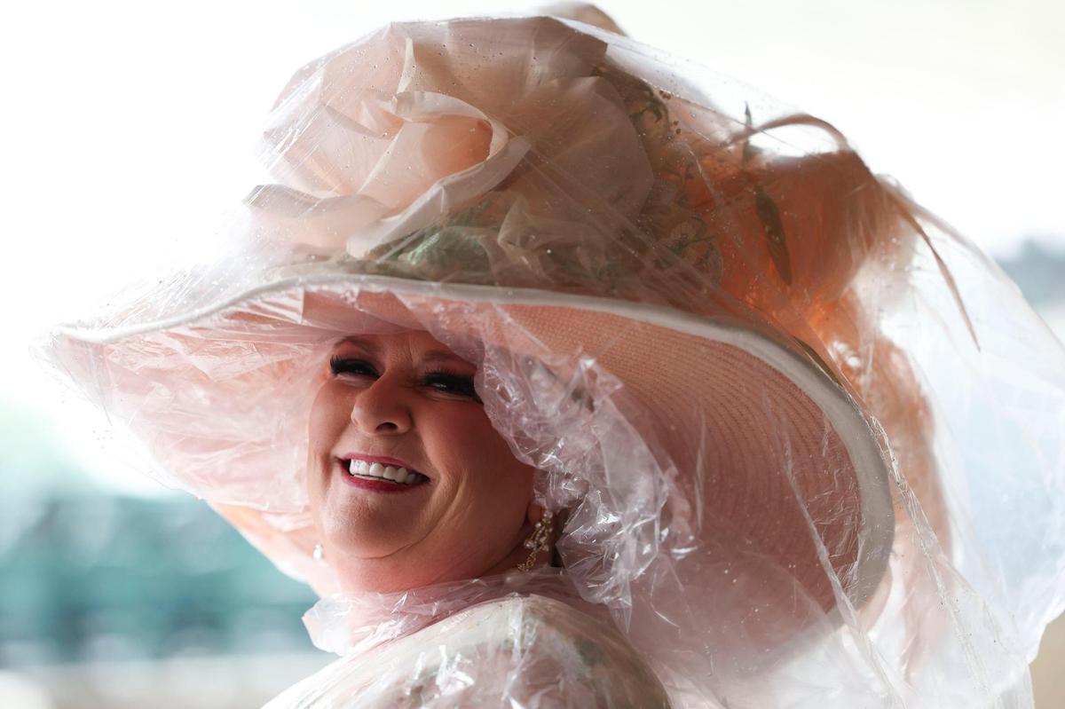Renee Williams celebrated her 55th birthday during Kentucky Derby 151 at Churchill Downs May 3, 2025.&nbsp;&nbsp;She made her hat and dress.
