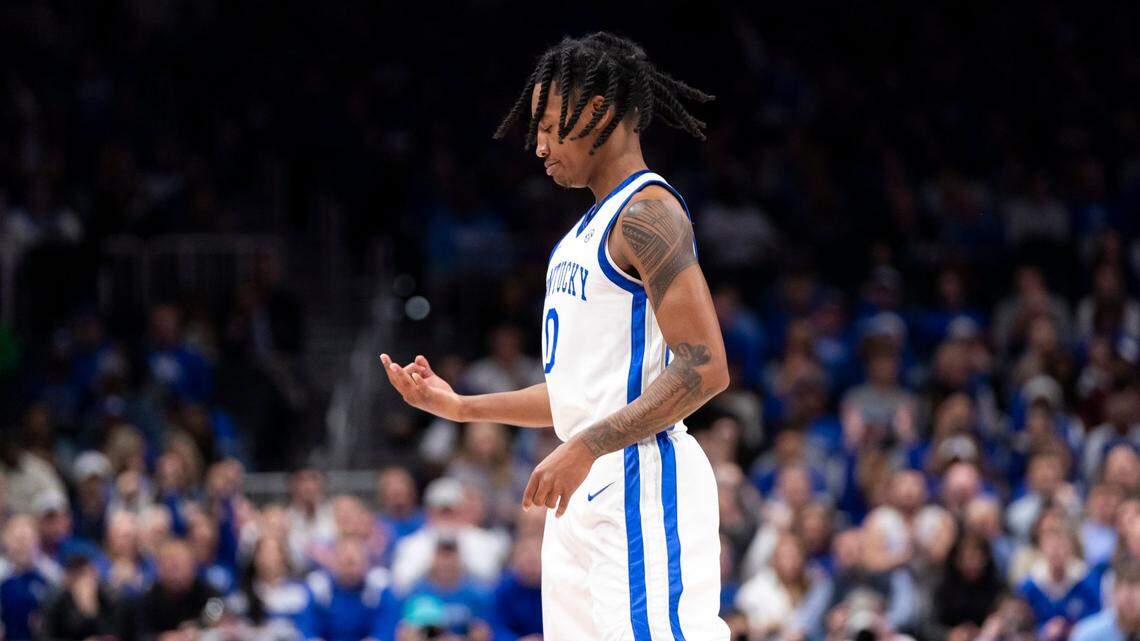 Shot chart from No. 14 Kentucky basketball’s 87-83 win over No. 9 North Carolina in Atlanta