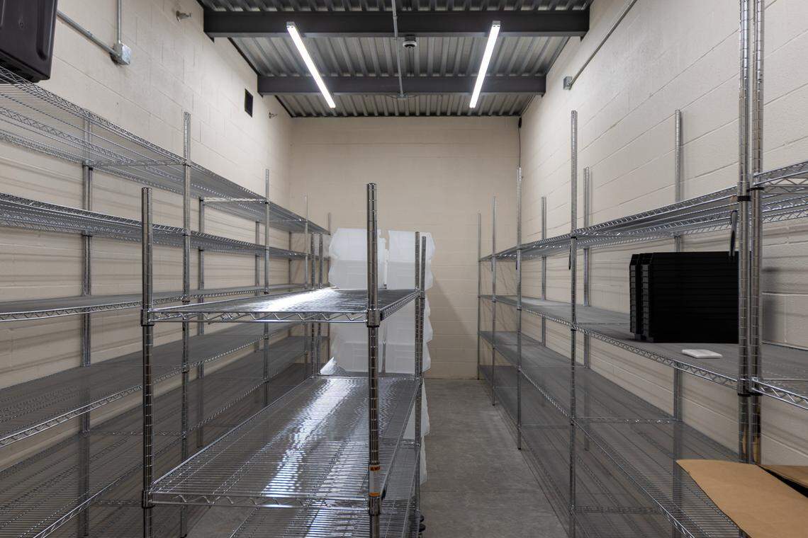 An empty vault within Speakeasy Dispensary, where product will be delivered, is seen Jan. 8, just prior to the business’ soft opening in Lexington.