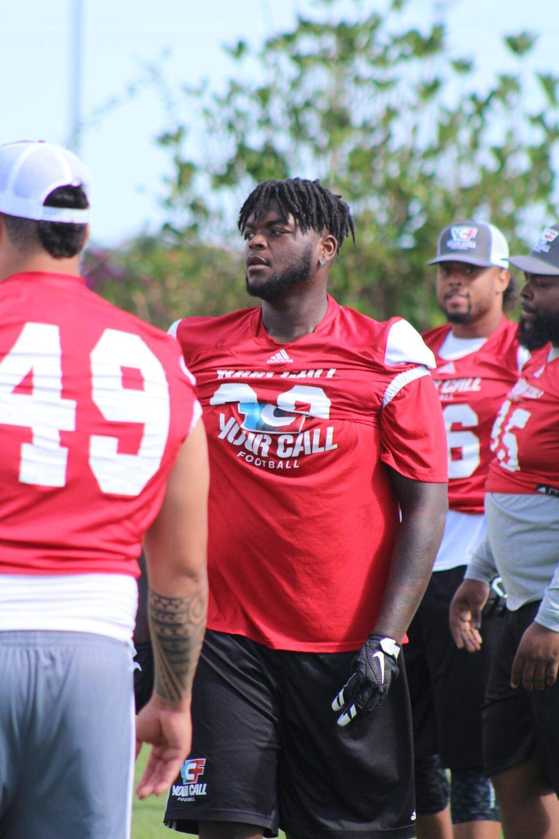 Former Kentucky defensive lineman Melvin Lewis is among four ex-Wildcats hoping to use Your Call Football to catch the eyes of NFL or Canadian Football League scouts.