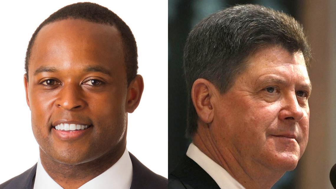 Daniel Cameron, left, and Greg Stumbo.