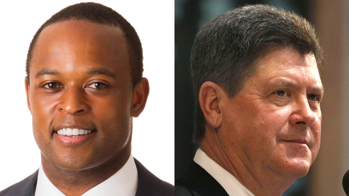 Daniel Cameron, left, and Greg Stumbo.