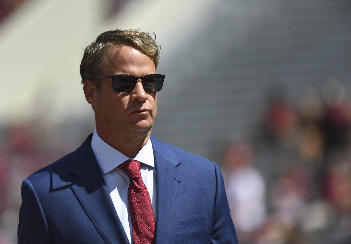 When Mississippi visits Kentucky on Sept. 6 for what will be a crucial game for Mark Stoops and the Wildcats, the Rebels and head man Lane Kiffin (above) will be seeking to avenge last season when UK upset No. 6 Ole Miss 20-17 in Oxford.