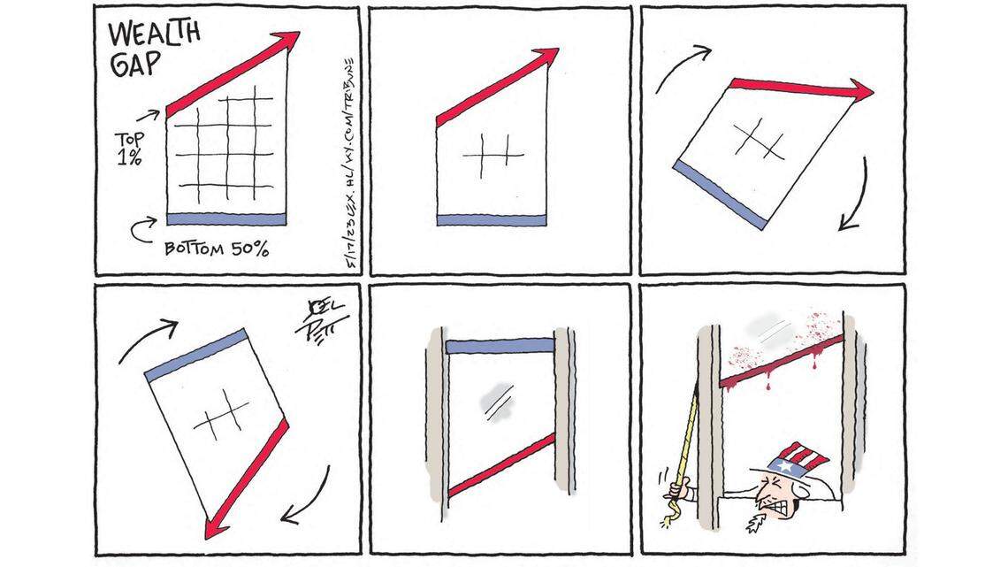Joel Pett: But rich people need more tax cuts!