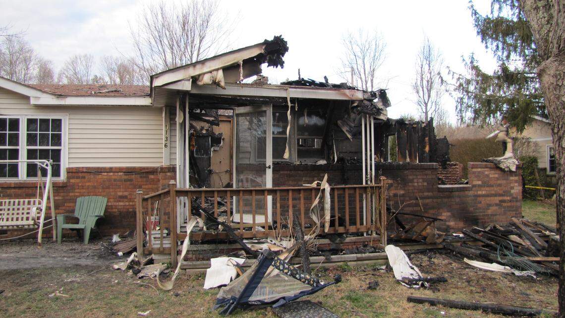 Investigators do not suspect foul play in the Knox County house fire in which two adults and five children died Saturday. The fire gutted one end of the house, which is a few miles east of Corbin. The other end of the house, while still standing, was heavily damaged by smoke.