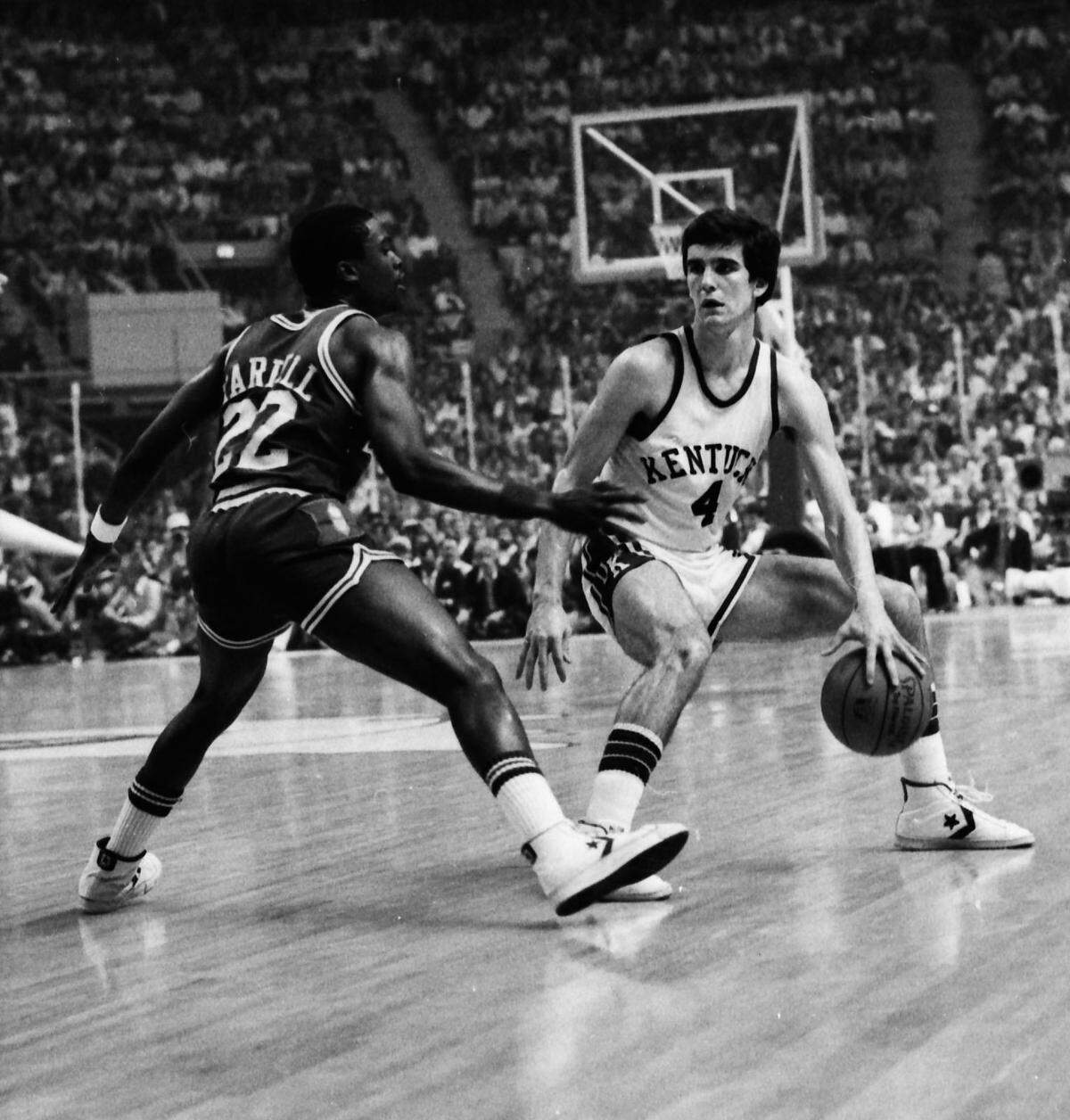 Kyle Macy (4) scored 1,411 points in three seasons at Kentucky after transferring from Purdue.