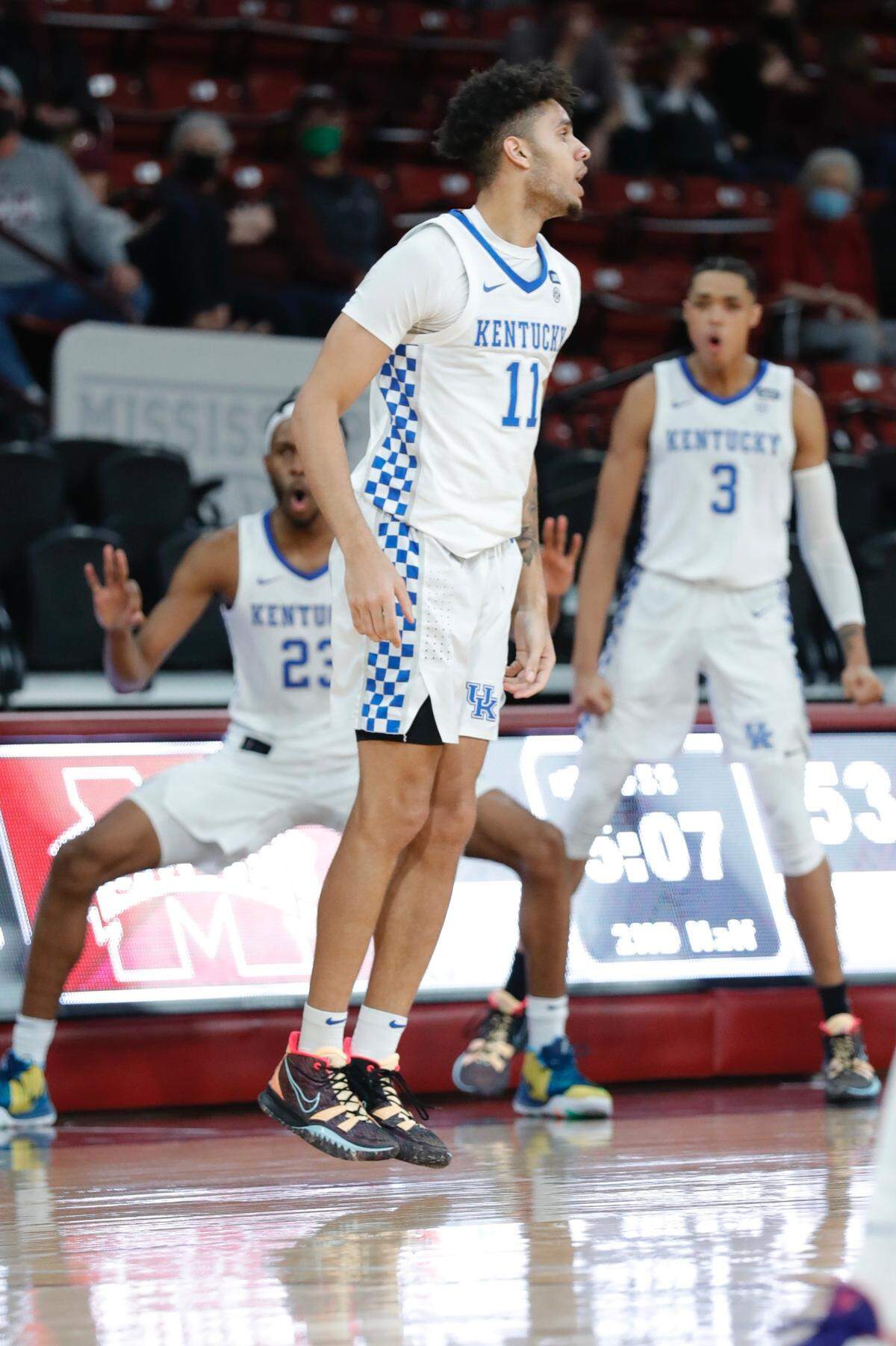 Dontaie Allen is averaging 4.5 points in 13.3 minutes per game as a freshman for Kentucky. He has made 25 of 65 three-point attempts (38.5 percent).