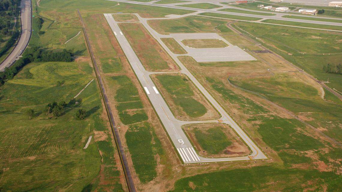 In the years since the crash, Blue Grass Airport replaced the shorter runway with a longer general aviation runway. The site of Flight 5191's crash is at the bottom of the photo above.  