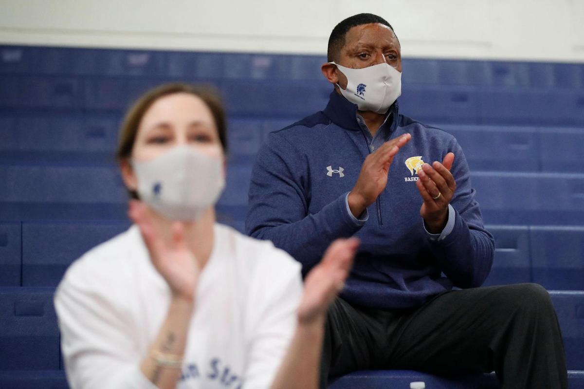 Donna and Harold Dennis cheered on their daughter, Sayre sophomore Kylee Dennis, during a game against Henry Clay at Henry Clay High School on Thursday. Their son Trey had an All-City season for the Sayre football team as a senior and Kylee is among the top basketball scorers in the state.