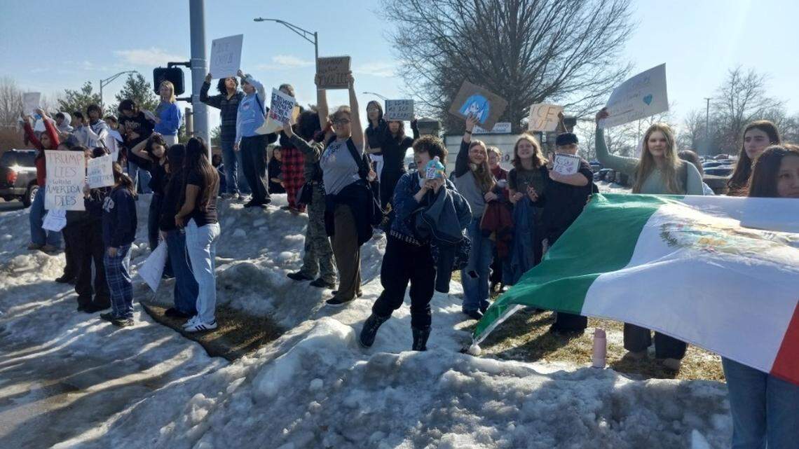 Students walked out of class in Fayette County on Tuesday, Feb. 10, 2026, in protest of ICE.
