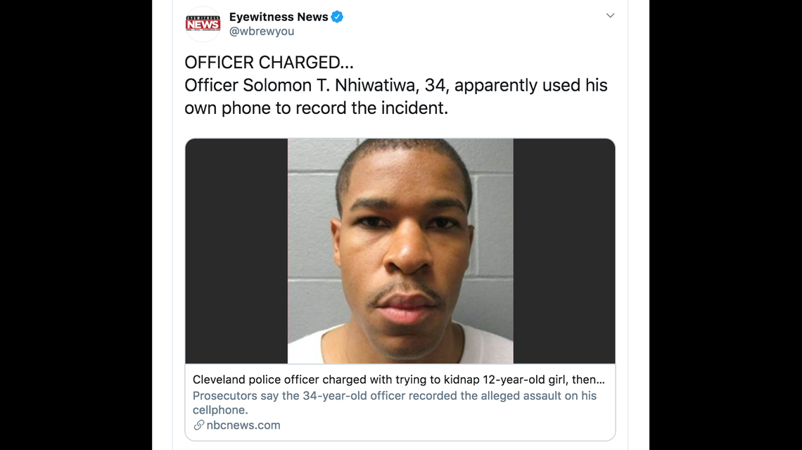 Solomon Nhiwatiwa, 34, is facing a number of charges after police say he tried to abduct a 12-year-old girl.