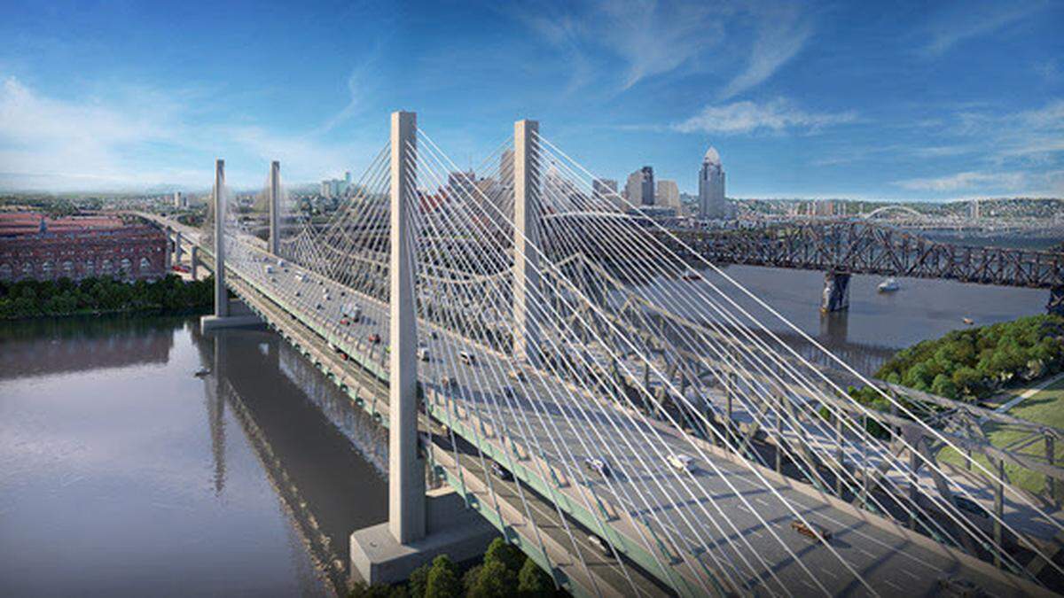 Officials revealed the start-of-the-art cabling system design for the new companion bridge that’s part of the Brent Spence Bridge Corridor Project in Cincinnati and Northern Kentucky.