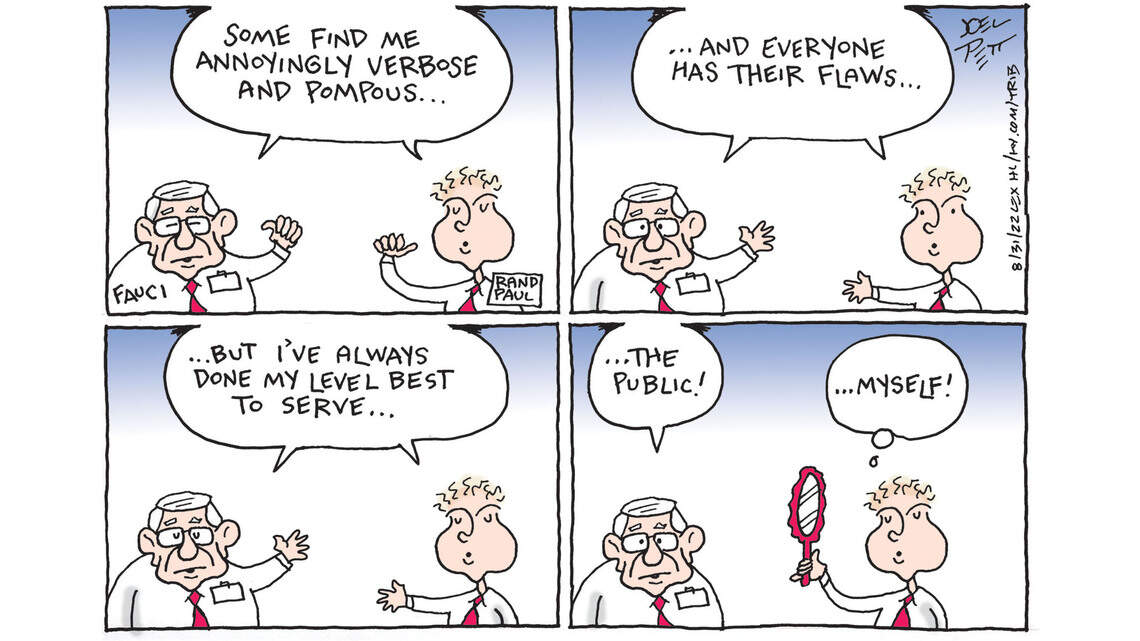 Joel Pett: Fauci and Paul have a few things in common