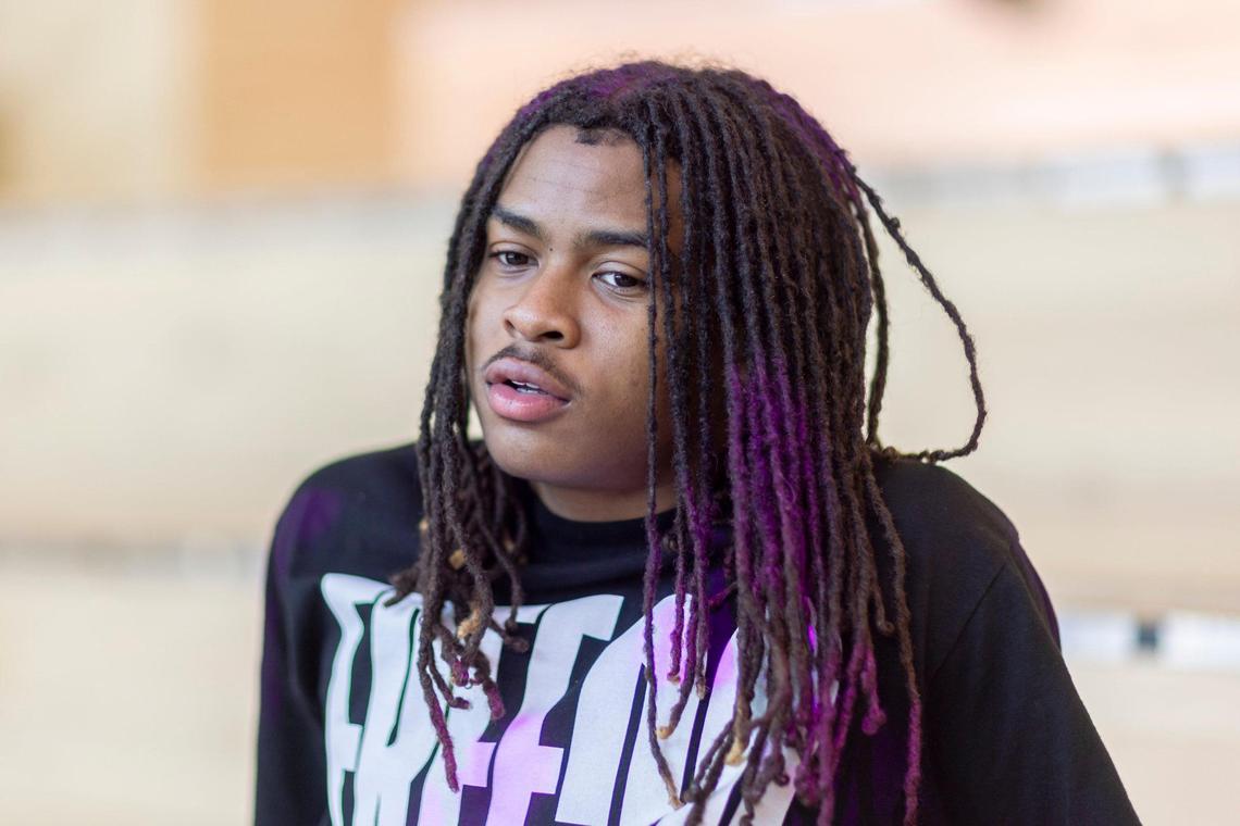 Zane Marshall, a freshman at the University of Kentucky, is photographed at the Gatton Student Center in Lexington, Ky., on Thursday, Feb. 15, 2024.