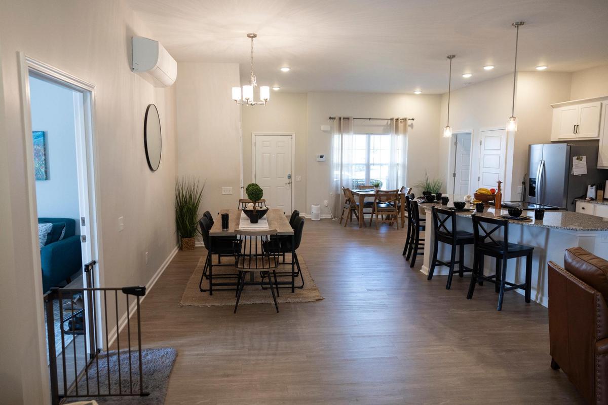 Golden Oaks by Anderson Communities where four single seniors live together with shared common space in Lexington, Ky, Monday, September 18, 2023. The shared four bedroom home is pet friendly with utilities included in the price. Anderson Communities have plans to build similar accommodations in the future.