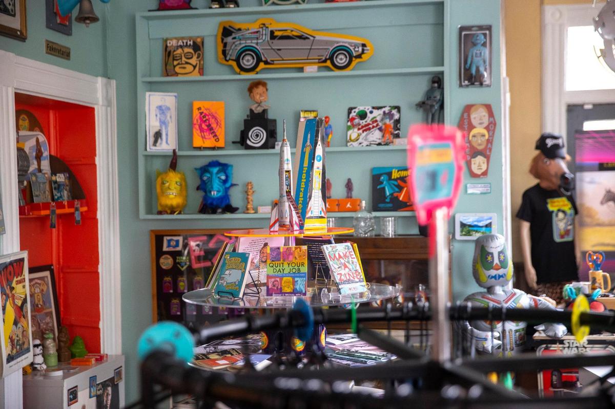 Earth to Kentucky is located at 836 Main St. in Covington, Ky. The shop sells original, vintage action figures and designer and bootleg toys.