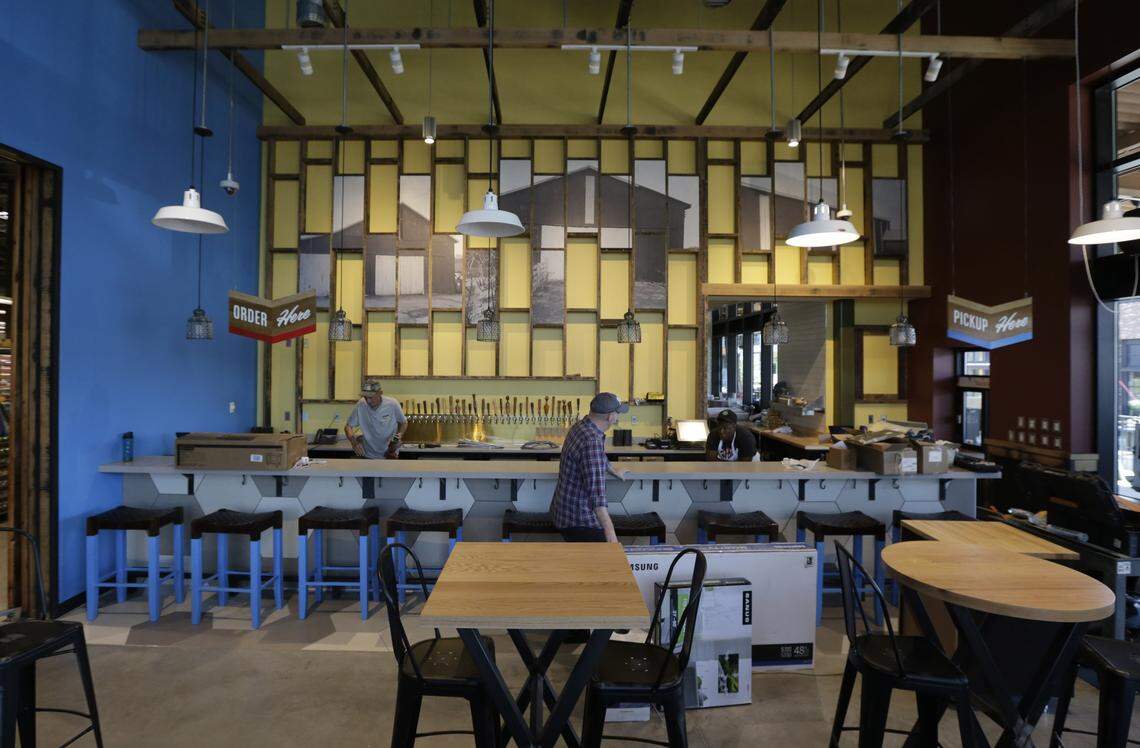 The taproom at Whole Foods at the Summit in Lexington, Ky, on June 21, 2017. The new location will open Friday morning, June 23, replacing the Lexington Green location.
