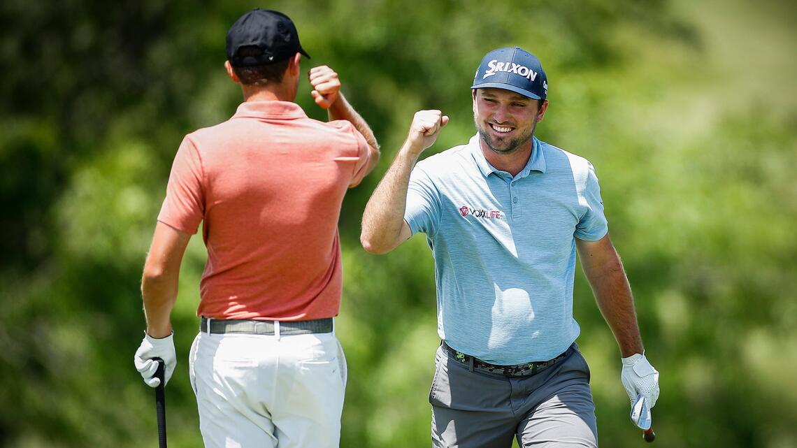 ‘What a way to get back into it.’ Ex-UK star wins pro golf event in thrilling fashion.
