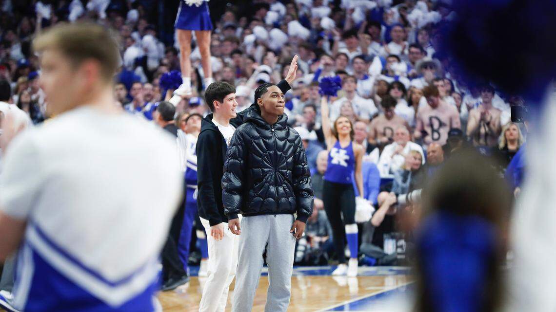 Future Kentucky men’s basketball players were at Rupp Arena to watch Wildcats play Kansas