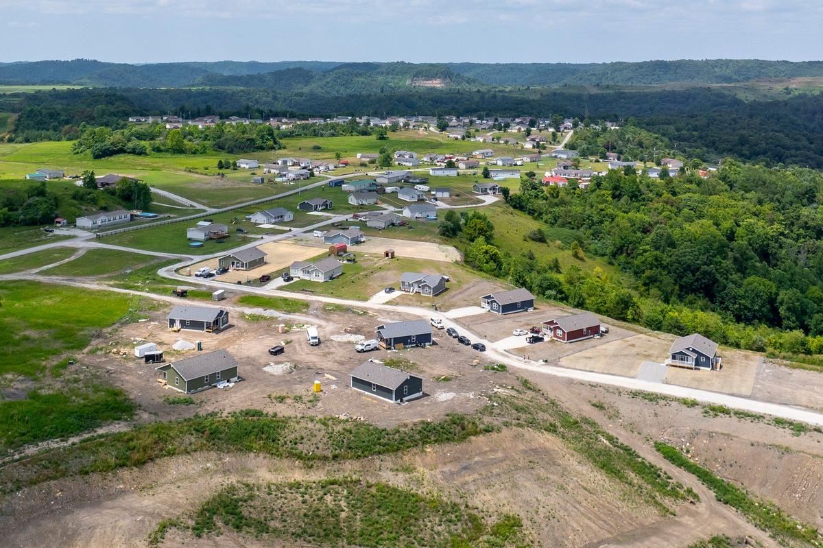 Some survivors of the flooding two years ago in Eastern Kentucky are buying homes built by the Housing Development Alliance in a growing subdivision called Blue Sky near the Wendell Ford Airport near Hazard, Ky.
