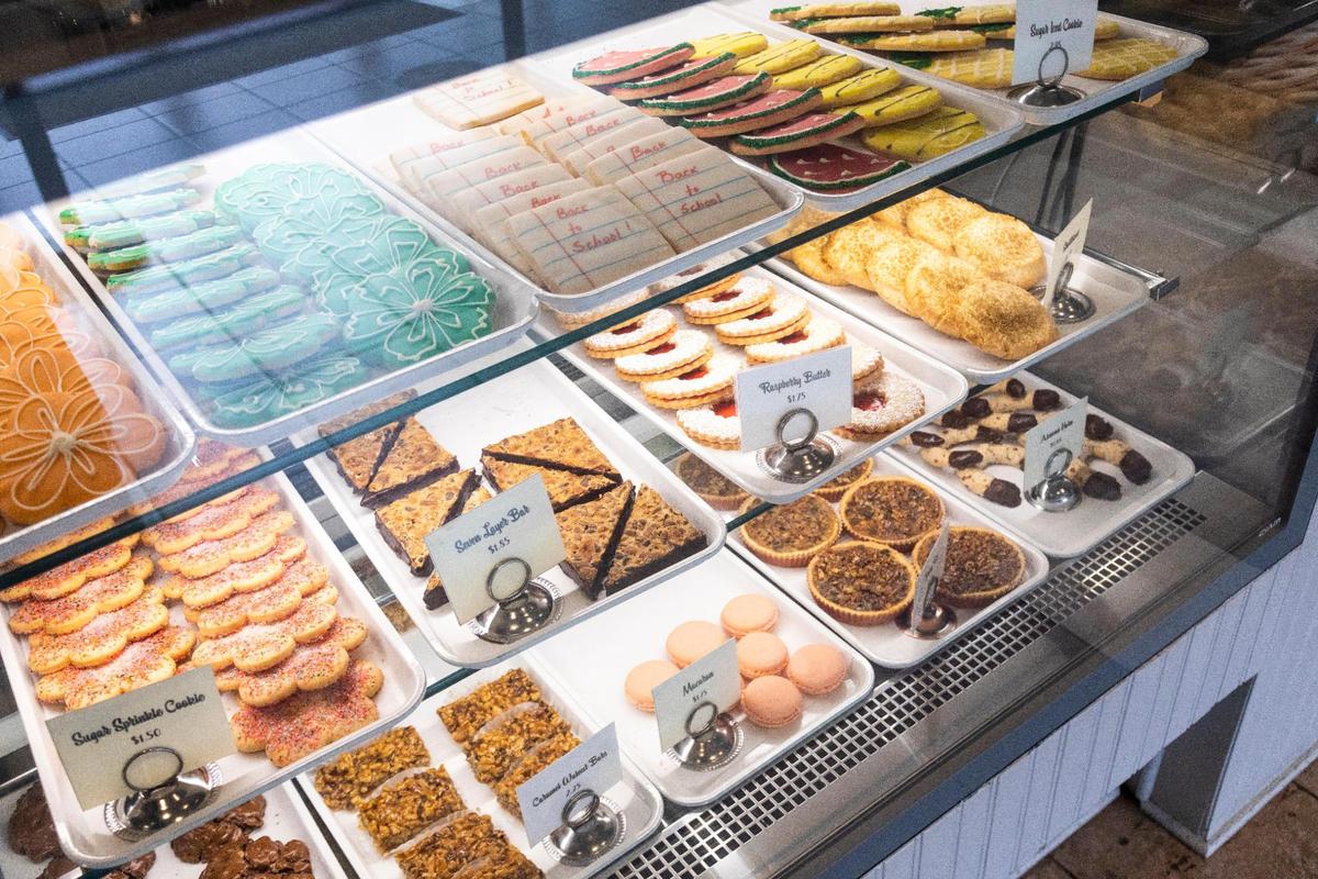 Various iced cookies and specialty deserts from European Delights Bakery in Nicolasville.