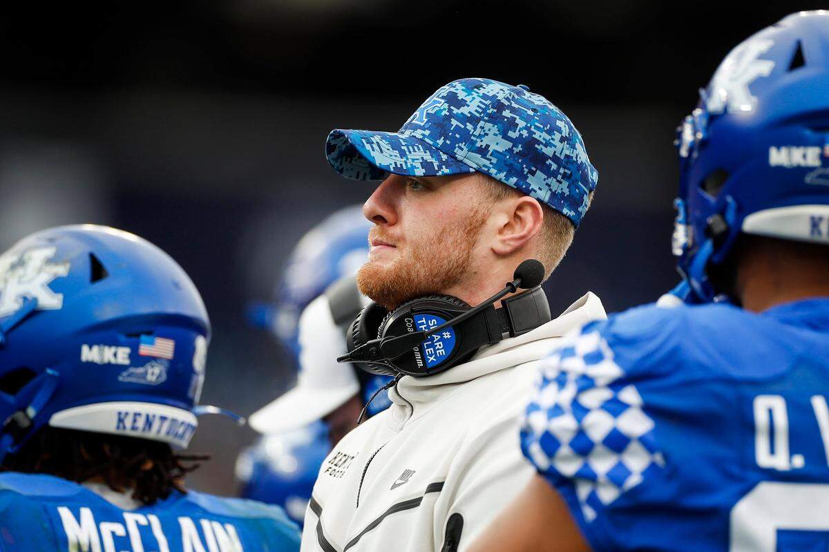 Will Levis was on the sideline for Kentucky football’s appearance in the 2022 Music City Bowl at Nissan Stadium, where he will now play his home games for the Tennessee Titans.