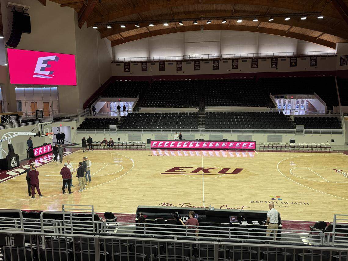 Eastern Kentucky University’s Baptist Health Arena at Alumni Coliseum was originally built in 1963. After an extensive renovation project, the venue reopened Monday.