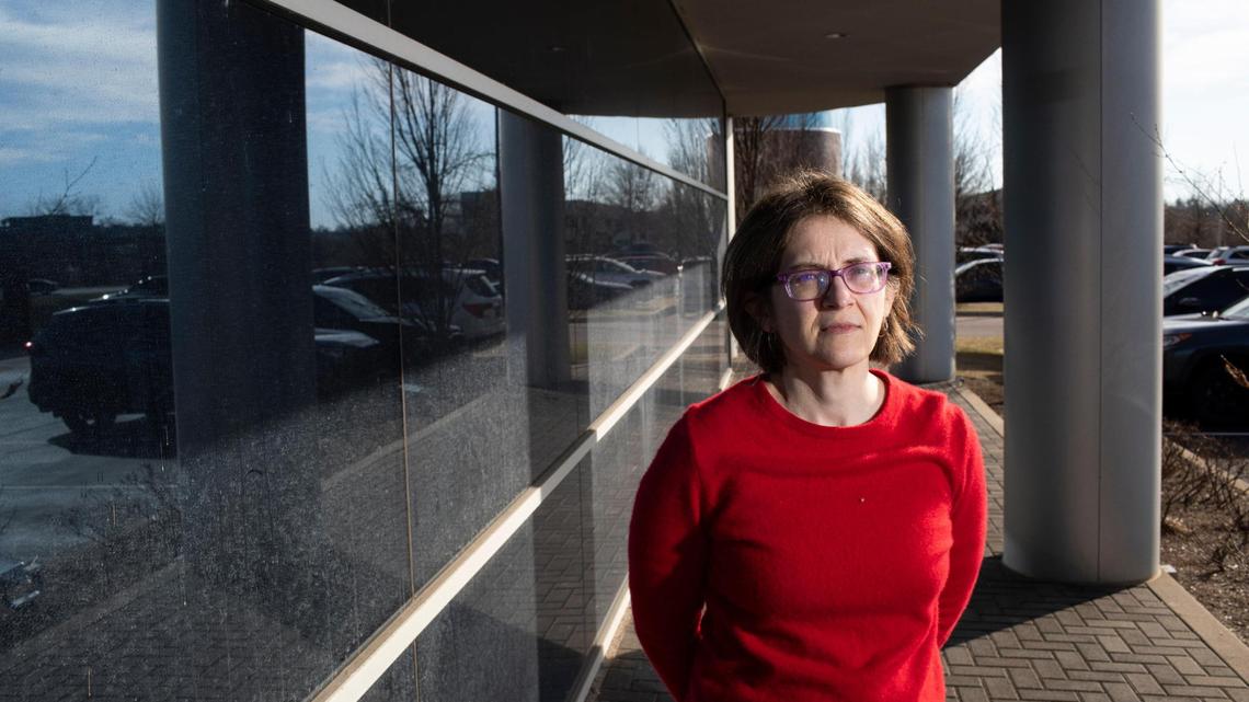 Dr. Keisa Fallin-Bennett poses for a portrait at UK HealthCare Fountain Court in Lexington, Ky., Tuesday, February 28, 2023.