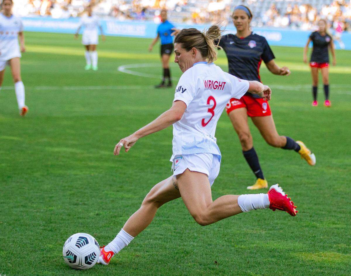 Former Kentucky Wildcats and West Jessamine High School star Arin Wright, who prior to getting married was known as Arin Gilliland, has been traded from the Chicago Stars of the National Women’s Soccer League to Racing Louisville. “I’m so excited,” Wright says of the chance to play major-league, professional soccer in her homestate. “I never thought it would happen.”
