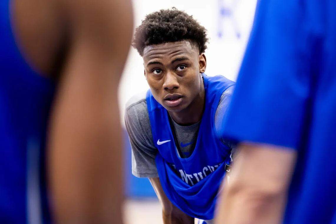 Jaxson Robinson will spend his final season of college basketball at Kentucky after previously playing for Texas A&M, Arkansas and BYU.