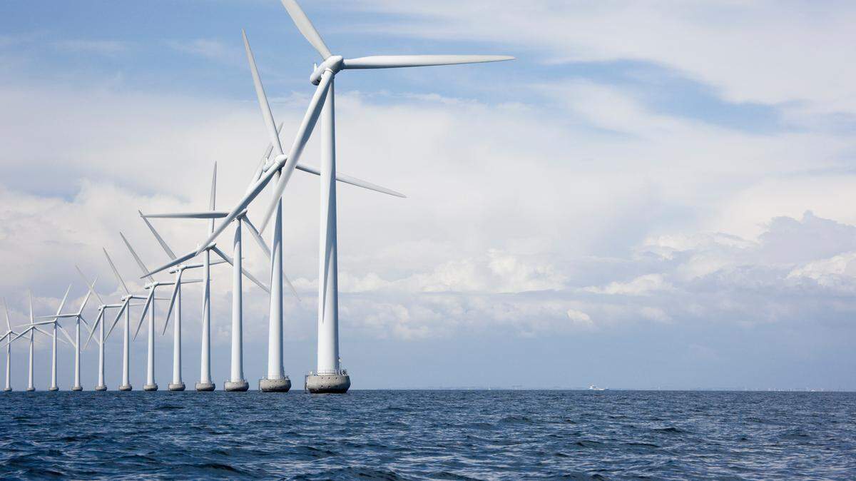 Off shore windmills at Middelgrunden just outside Copenhagen, Denmark. Denmark expects to generate 69 percent of its energy from renewable sources by 2022, making it the world leader.