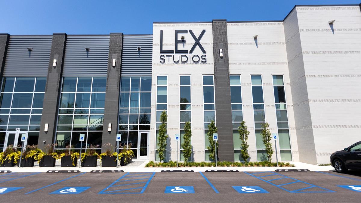 LEX Studios on Codell Drive isa former Cinemark movie theater converted into multiple sound stages and offices.
