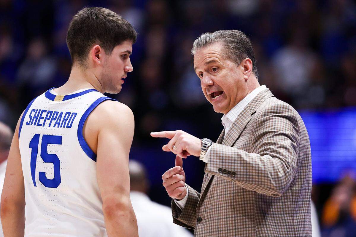 Coach John Calipari, Reed Sheppard and the rest of the Kentucky Wildcats will find out where they’re headed in the NCAA Tournament during the March Madness selection show on CBS at 6 p.m. Sunday.