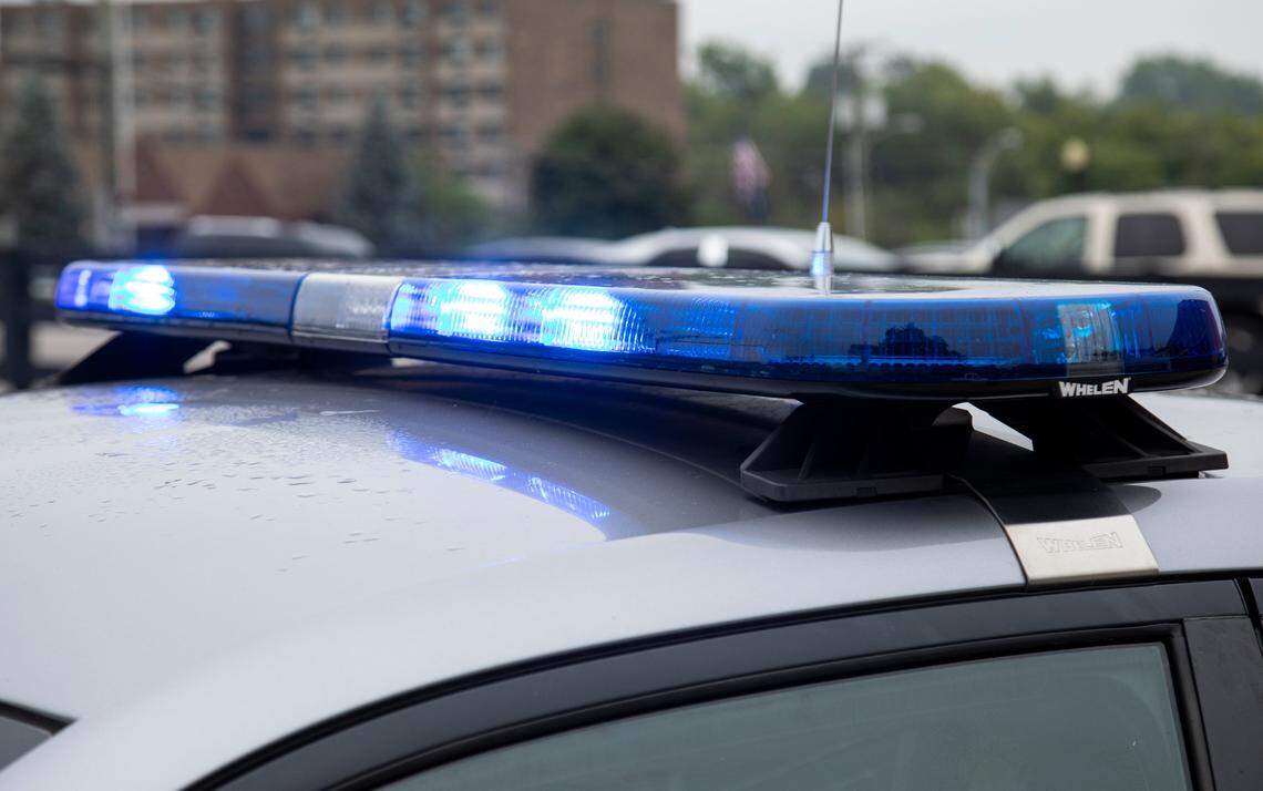 Kentucky State Police cruiser lights.