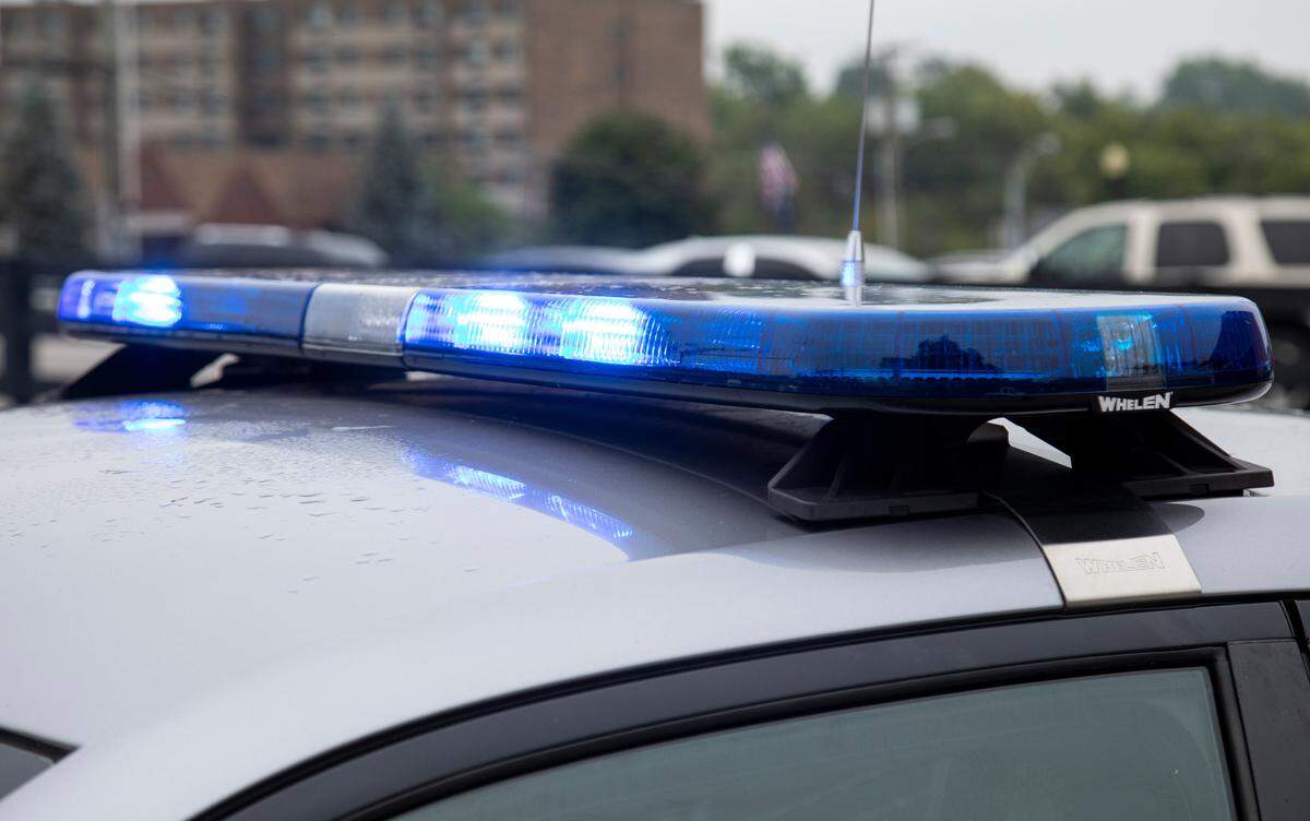 Kentucky State Police cruiser lights.