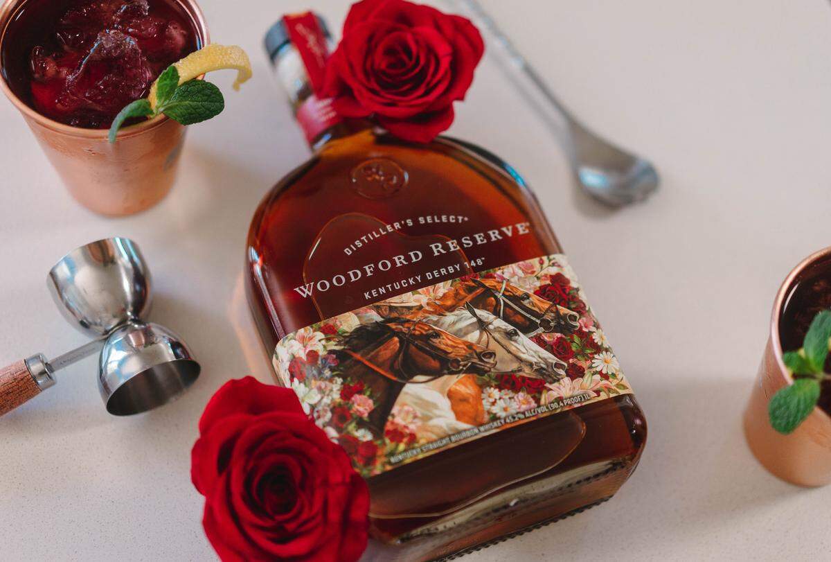 This year’s Woodford Reserve Kentucky Derby commemorative bottle features the work of Jaime Corum, a Kentucky native equine artist. The bottles are on sale in stores for a suggested retail price of $49.99.