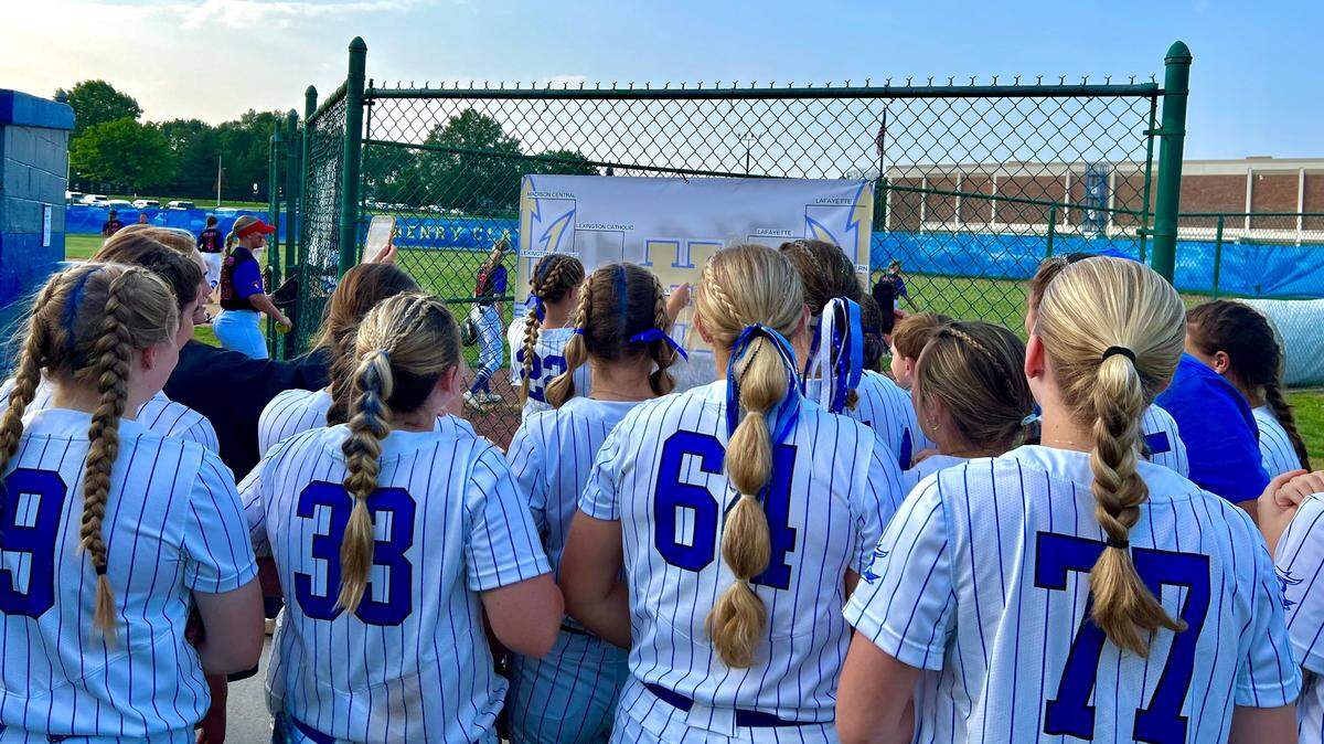 Lexington Catholic players checked out the 11th Region bracket after shutting out Scott County 4-0 to advance to Wednesday night’s tournament championship game. The Knights were to face Great Crossing in the finals.
