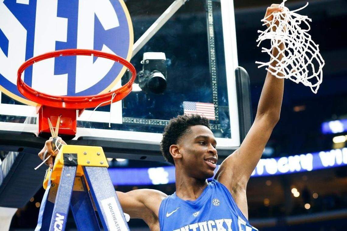 In leading Kentucky to the 2018 SEC Tournament championship, Shai Gilgeous-Alexander averaged 21 points, 5.0 rebounds and 6.7 assists in three games.