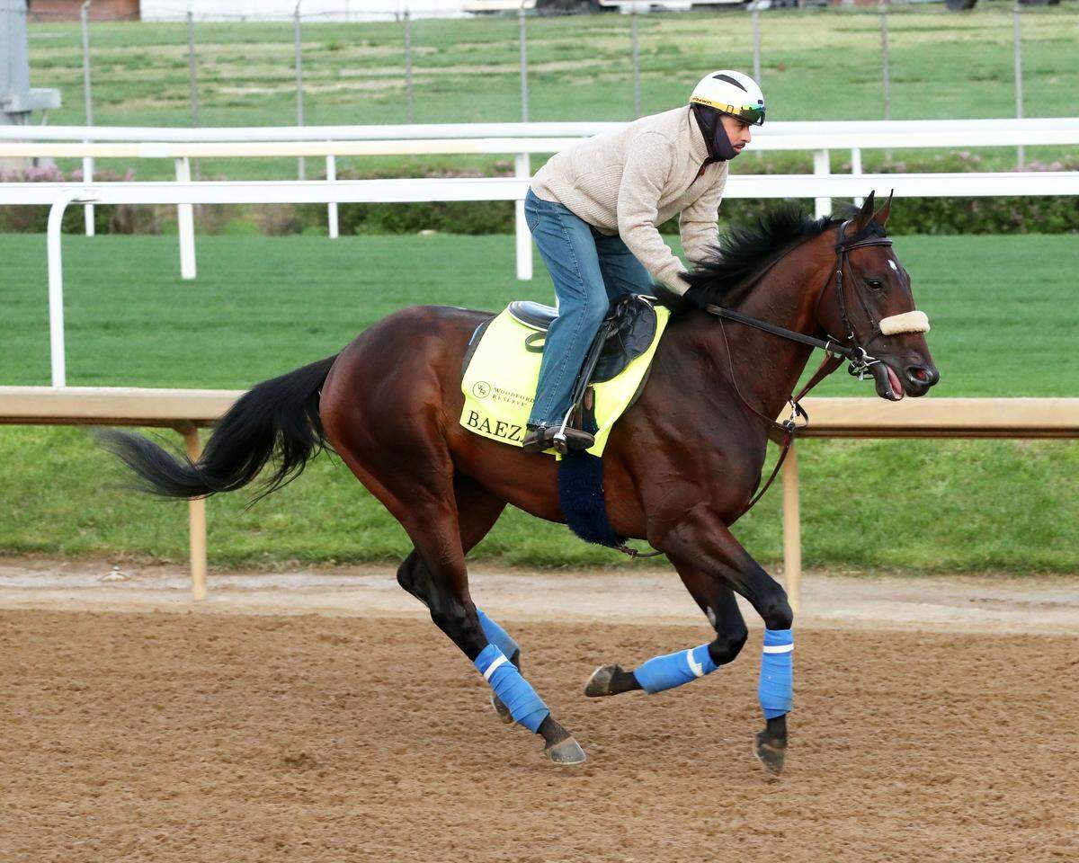 Baeza, trained by John Shirreffs, will run in Saturday night’s Belmont Stakes.