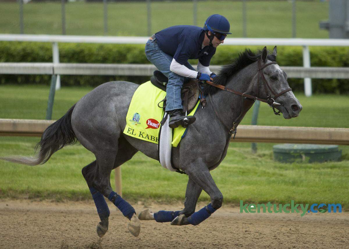 El Kabeir, with C.C. Lopez up, on the track at Churchill Downs in 2015.