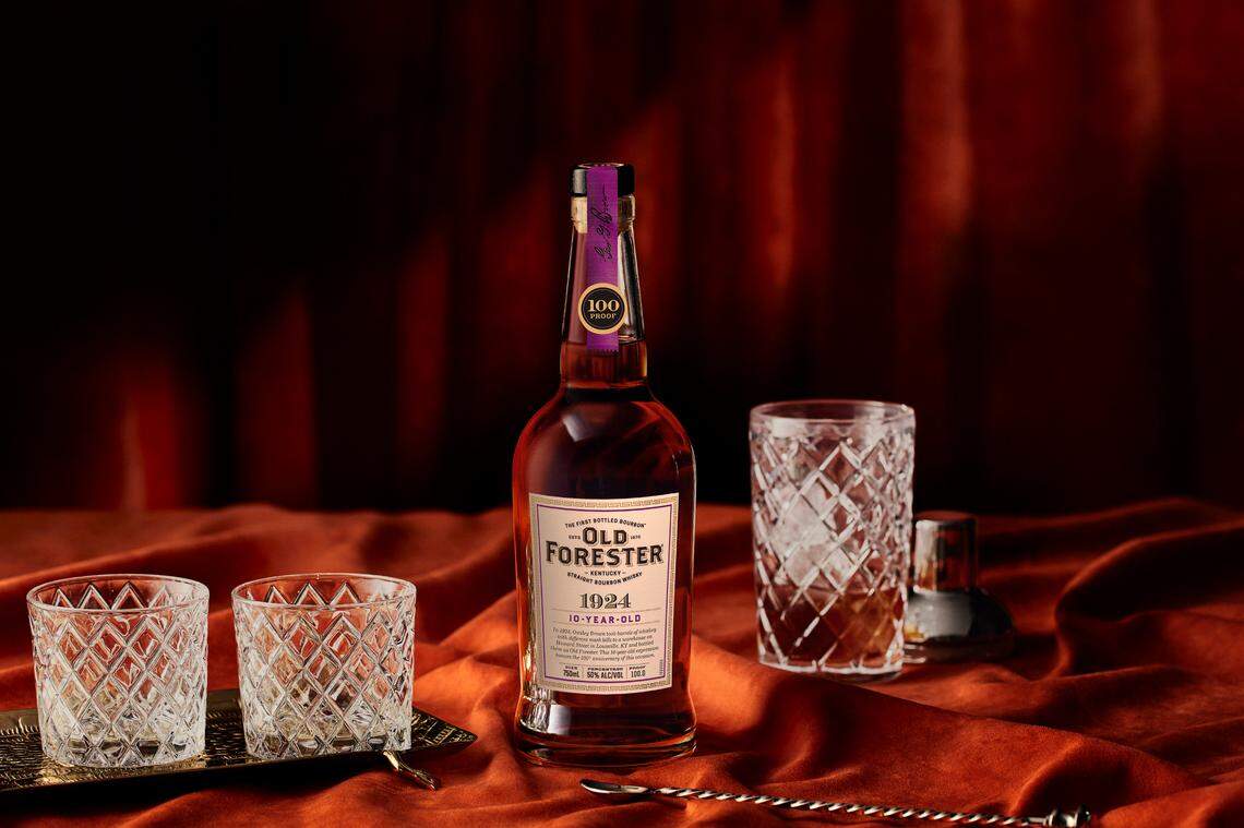 Old Forester is releasing a new expression for its Whiskey Row series: 1924, a 10-year-old bourbon that is 100 proof and was made a new mash bill for the brand. Rather than the traditional Old Forester recipe of 72% corn, 18% rye and 10% malted barley, 1924 is made with 79% corn, 11% rye and 10% malted barley.