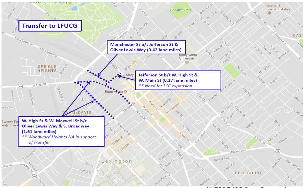 Lexington will lower speed limits by the end of the year on several downtown streets. The city recently got control of the streets through a road swap with the state.