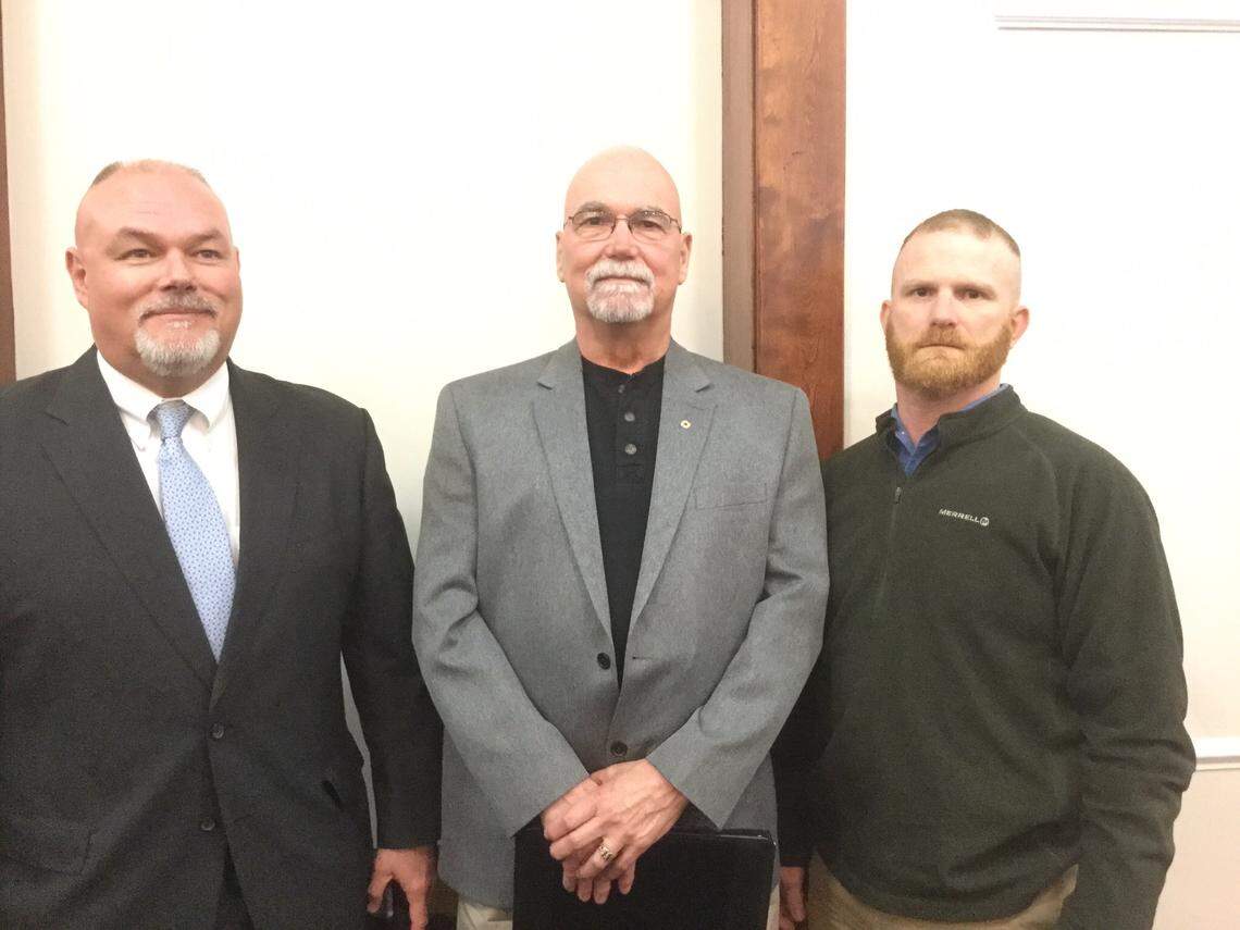 Jeff Mayberry, Don Coomer and Jason Lainhart are three of eight public employees suing several major investment firms in Franklin Circuit Court, alleging the firms cheated Kentucky Retirement Systems on $1.5 billion in hedge funds.