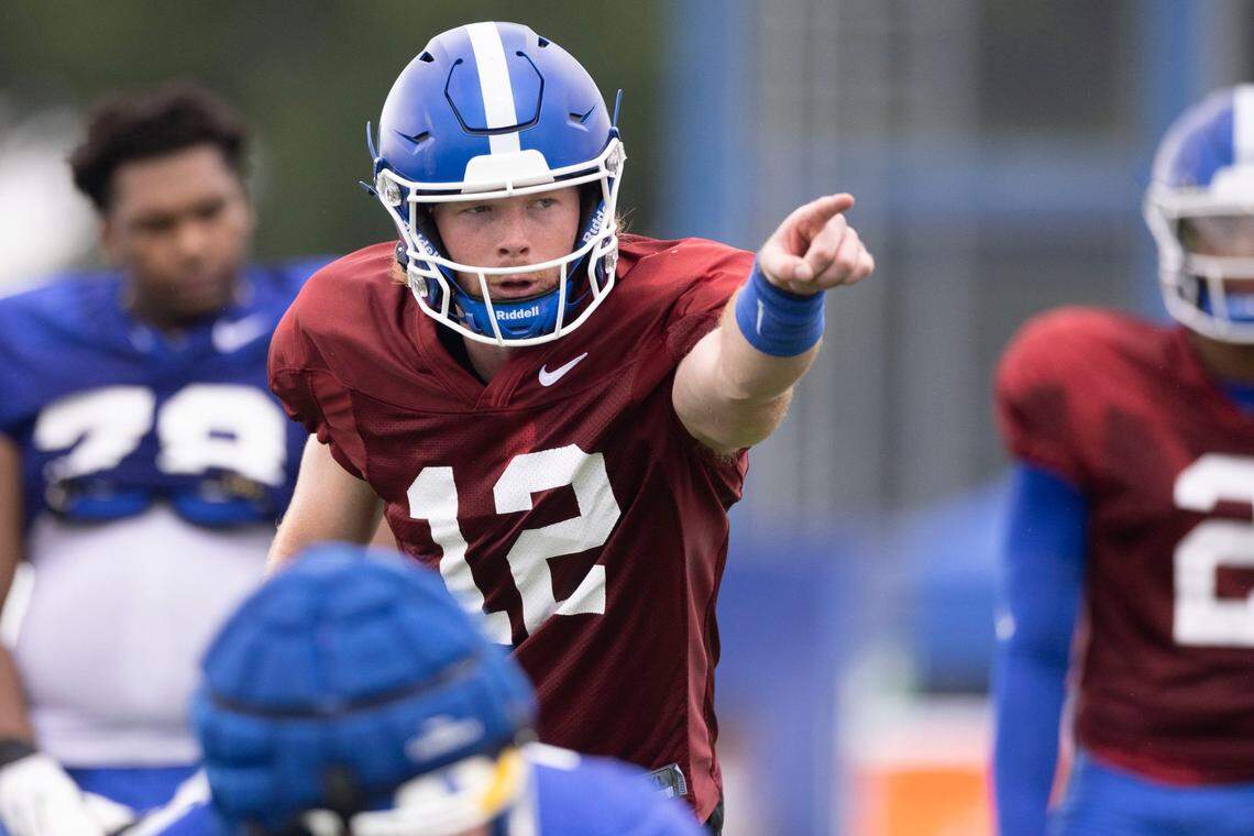 New Kentucky quarterback Brock Vandagriff threw for more than 9,000 yards during his final three seasons in high school but has seen little game action since then.