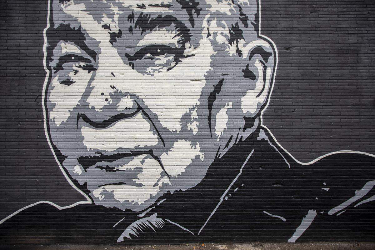 A mural of Kentucky singer John Prine was recently painted on the side of the new Apollo’s Pizza, which isn’t open yet, on Leestown Road in Lexington, Ky. The mural was painted by Graham Allen of SquarePegs Studio and Design.
