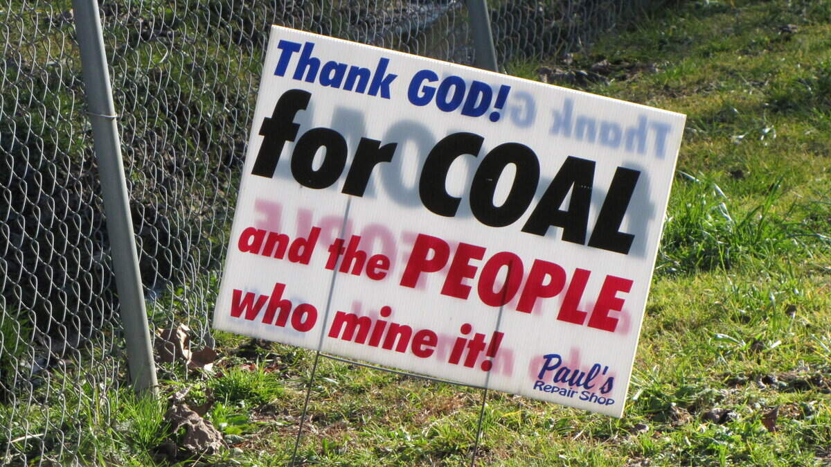 Jeff and Pam Sears aren't opposed to mining, as the sign in their yard indicates, but they have joined a lawsuit against coal some companies.    