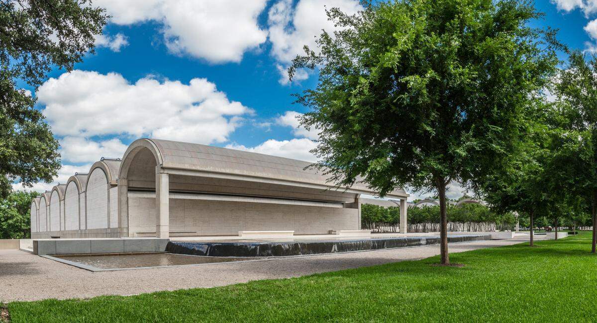 Louis Kahn Building at Kimbell Art Museum of Fort Worth.