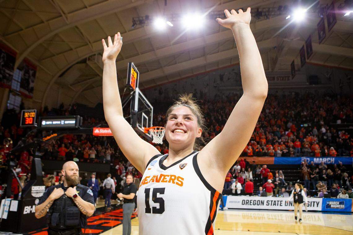 Raegan Beers transferred to SEC newcomer Oklahoma after two All-America seasons at Oregon State.